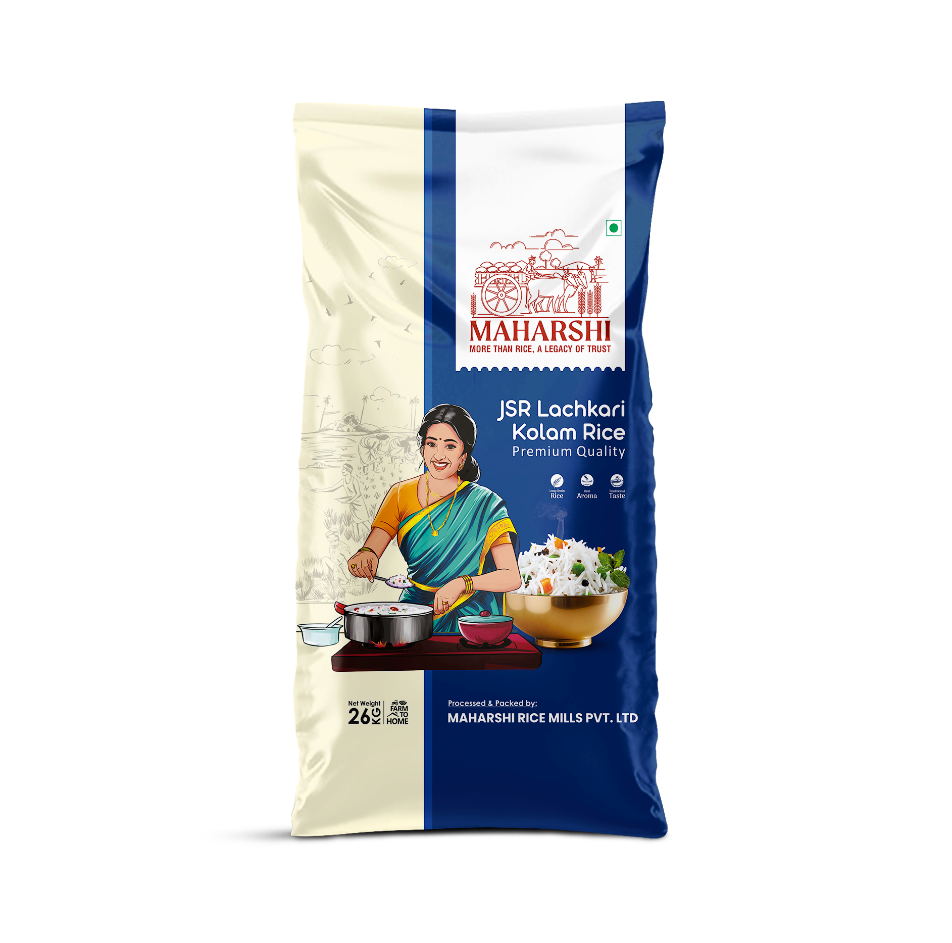 Maharshi JSR Raw Rice 26Kg