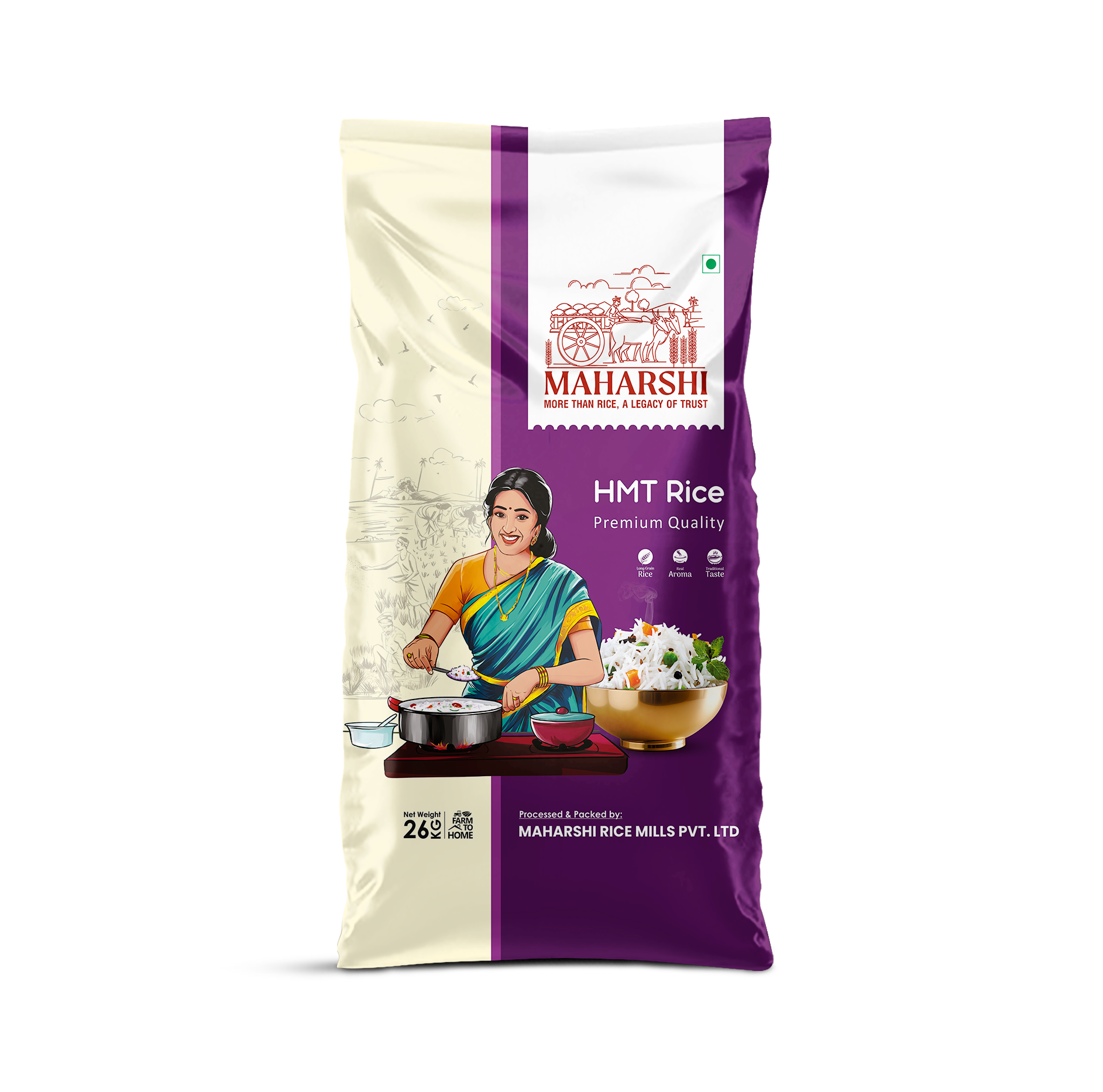 Maharshi HMT Steam Rice 26Kg