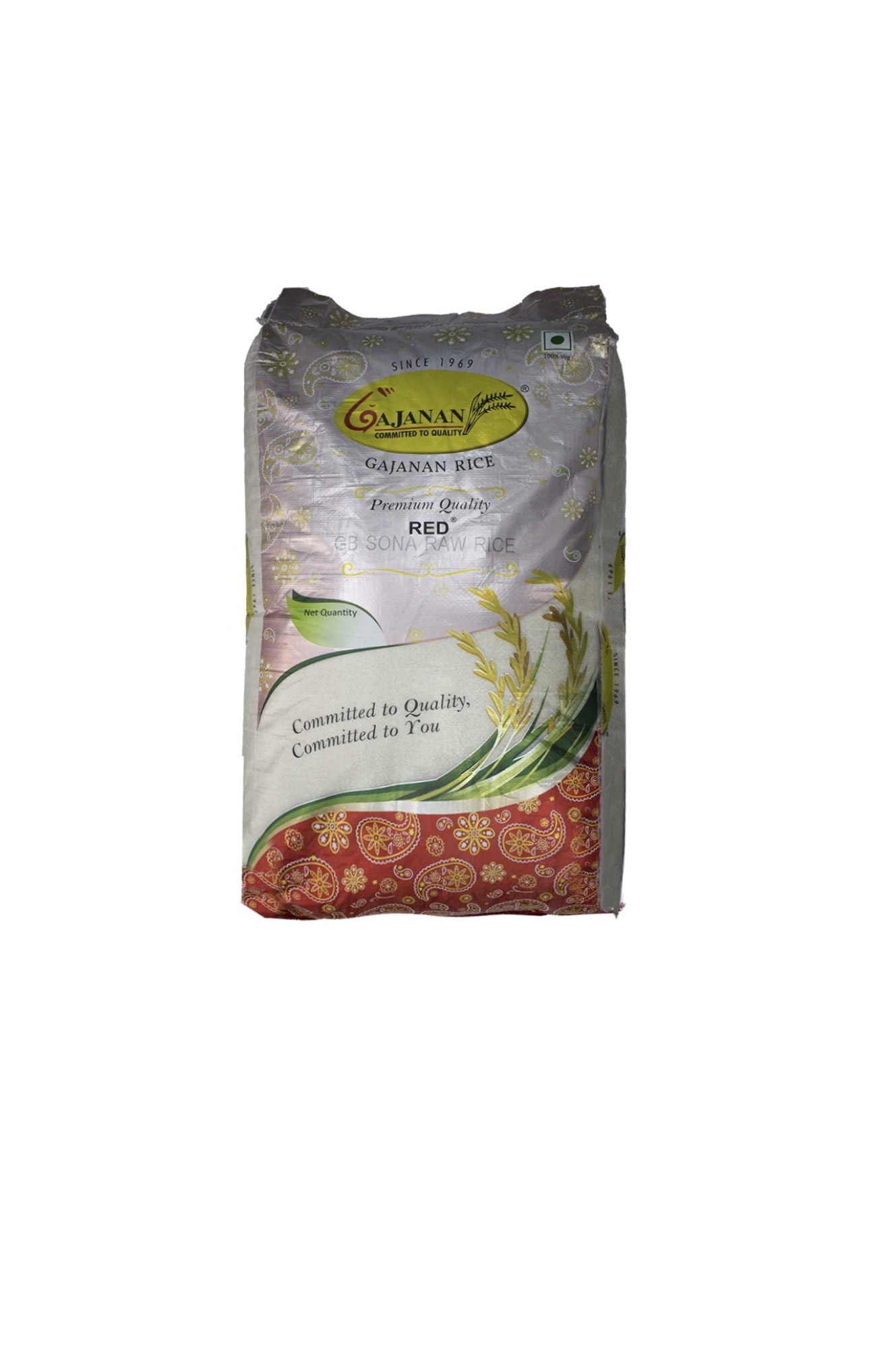 Shree Gajanan Sona Masoori Raw Rice 26 kg